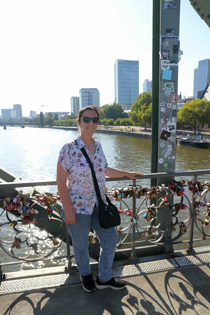 Frankfurt Main Demir yaya köprüsü